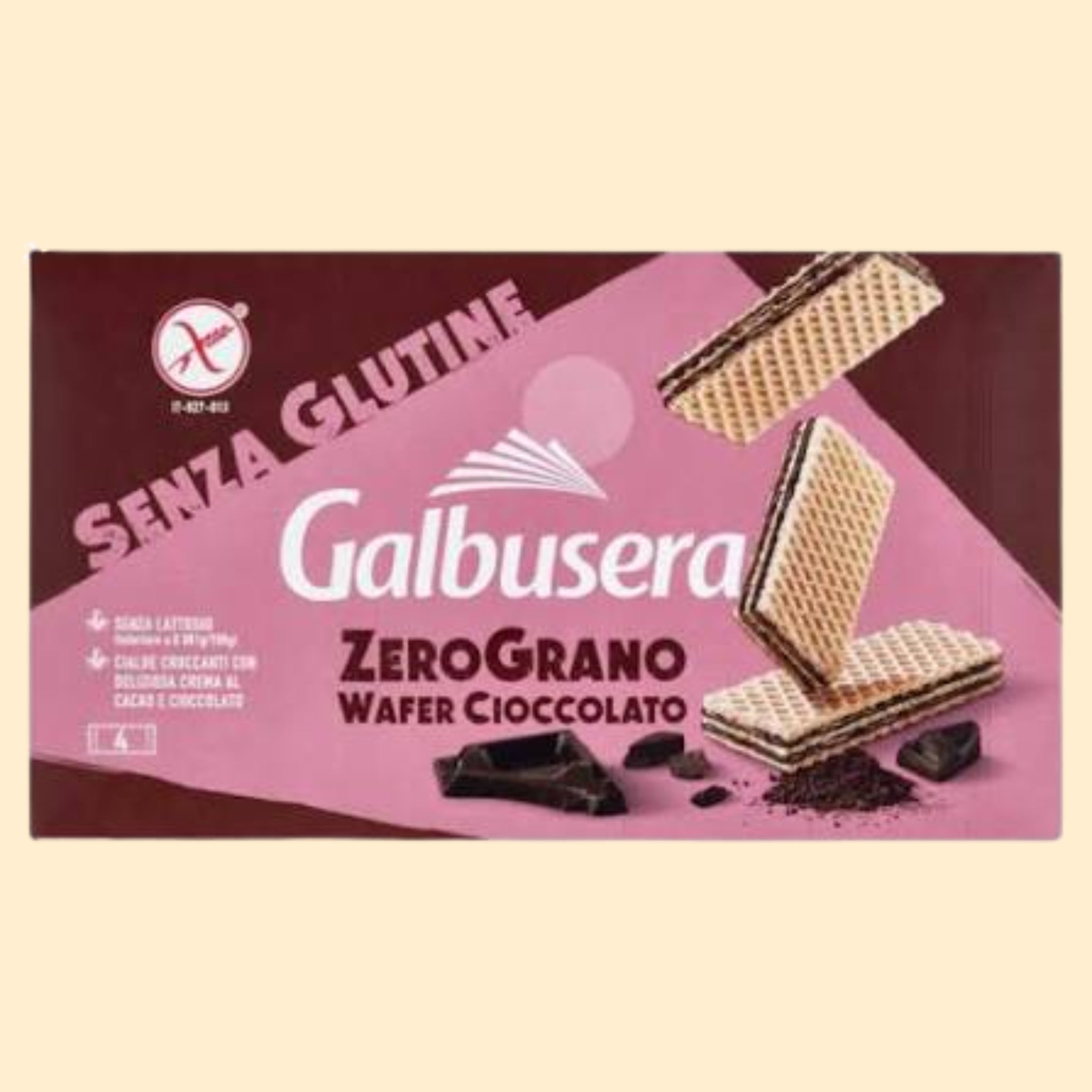 Galbusera Zerograno Wafer Cioccolato