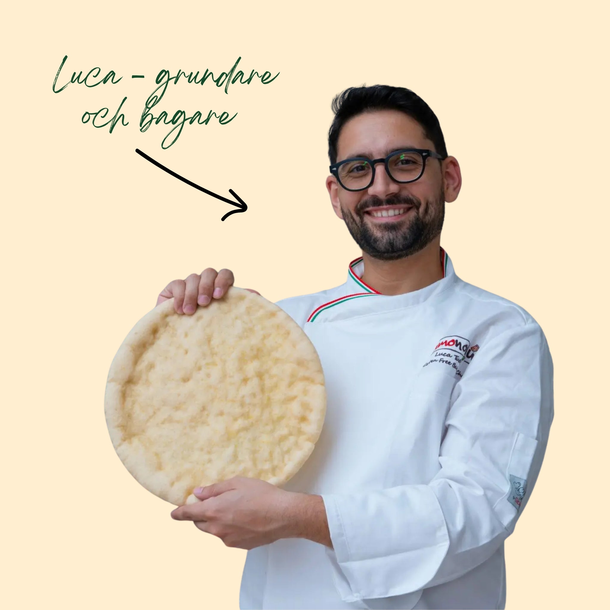 3 x Glutenfri pizzabotten från Italien